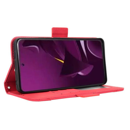 Чехол-книжка Skin Feel Calf на Xiaomi Poco M7 Pro 5G - красный
