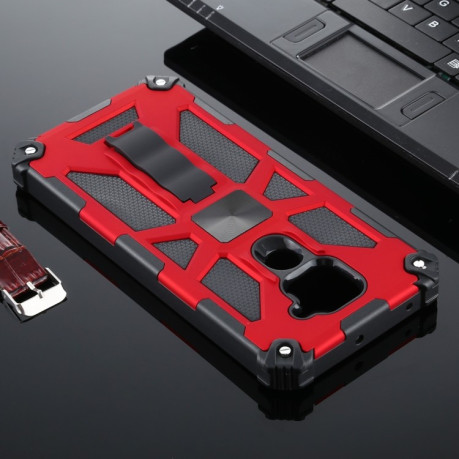 Противоударный чехол Magnetic with Holder на Xiaomi Redmi 10X / Note 9 - красный