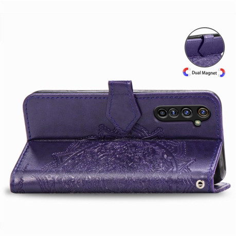 Чехол-книжка Mandala на Realme X50 Pro - фиолетовый