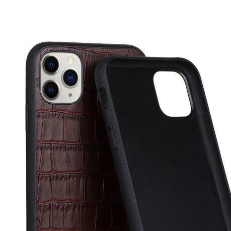 Чохол протиударний Crocodile Texture для iPhone 11 Pro Max - коричневий