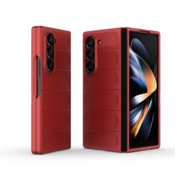 Силиконовый чехол Magic Flannel для Samsung Galaxy Fold 6 - красный