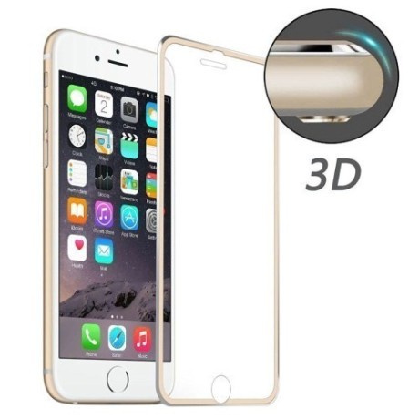 Защитное 3D Стекло на весь Экран Золотое Enkay 0.2 мм 9H для iPhone SE 3/2 2022/2020/8/7