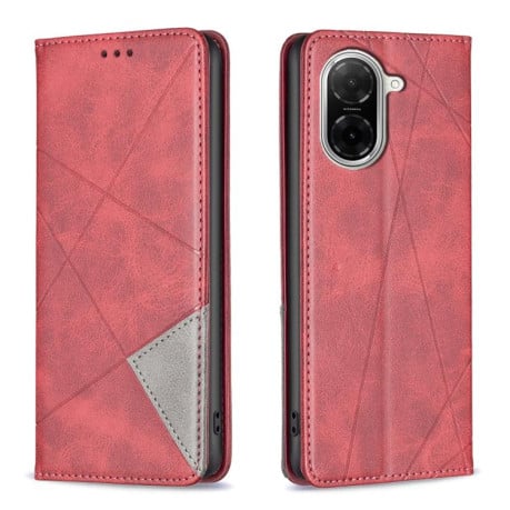 Чехол-книжка Rhombus Texture на Xiaomi Redmi A5 4G 171.7mm - красный