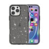 Противоударный чехол Terminator Style Glitter для iPhone 16 Pro Max - черный