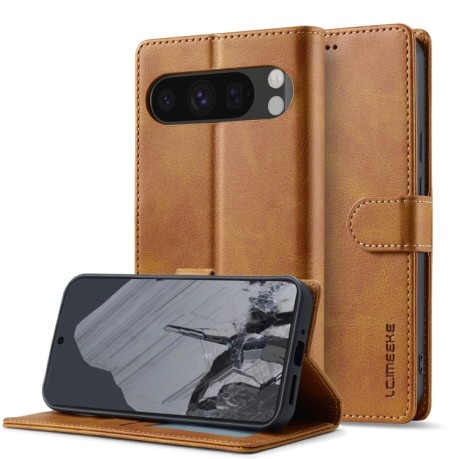 Чохол книжка LC IMEEKE Calf Texture на Google Pixel 9 Pro XL - жовтий