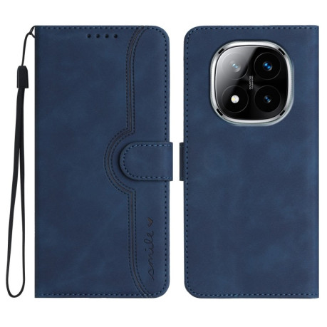 Чохол-книжка Skin Feel Heart Amile для Xiaomi Redmi Note 14 Pro+ 5G - синій