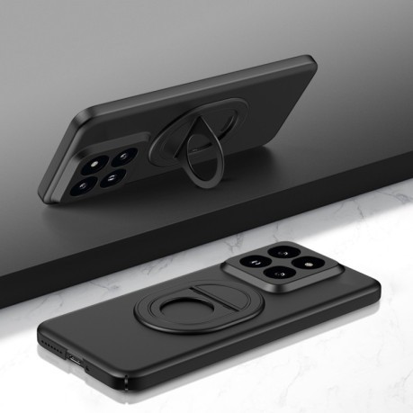 Противоударный чехол Magsafe Hidden Fold Holder на Xiaomi 14 Pro - черный