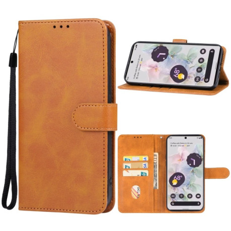 Чохол-книжка EsCase Leather для Google Pixel 8 - коричневий