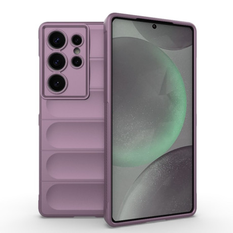Силіконовий чохол Magic Flannel для Samsung Galaxy S25 Ultra 5G - фіолетовий