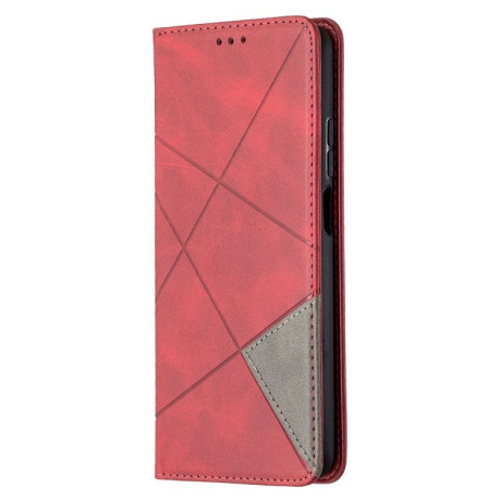 Чохол-книжка Rhombus Texture на Xiaomi Mi 10T Lite - червоний