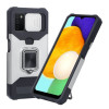 Противоударный чехол Sliding Camera Design для Samsung Galaxy A03s/A02s - серебристый