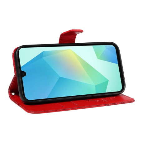 Чохол-книжка Swallowtail Butterfly Embossed Leather  для Samsung Galaxy A26 5G - червоний