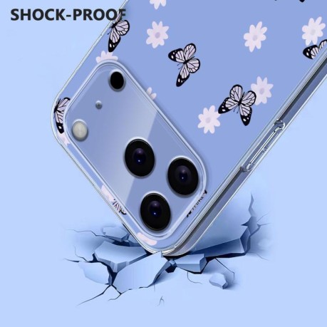 Чохол Flower Pattern Painted для iPhone 17 Pro Max - кольоровий