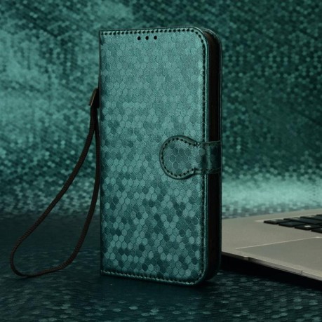 Чехол-книжка Honeycomb Dot для Xiaomi Poco F7 Pro 5G / F7 Ultra - зеленый