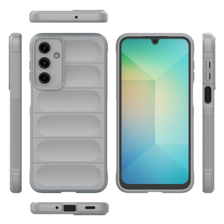 Силиконовый чехол Magic Flannel для Samsung Galaxy A16 5G - серый