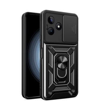 Противоударный чехол Camera Sliding для Realme C53/C51 / Narzo N53 - черный