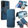 Чехол-книжка CaseNeo MagSafe RFID Anti-theft Retro Leather на Samsung Galaxy S26 5G — синий