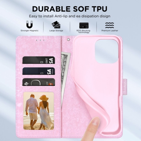 Чохол-книжка Bronzing Painting RFID для iPhone 16 Pro Max - Flower