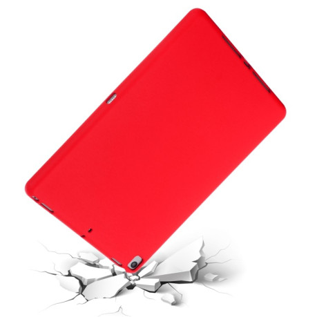 Противоударный чехол Solid Color Liquid Silicone для iPad 10.2 2019/2020/2021 / Pro 10.5 / Air 10.5 - красный