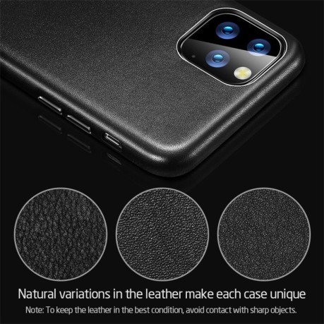 Кожаный чехол ESR Metro Leather Series на iPhone 11 Pro Max-черный