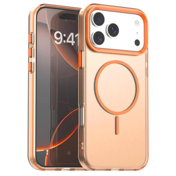 Чехол Candy Fine Circle с Magsafe гибрид на iPhone 18 Pro Max — оранжевый