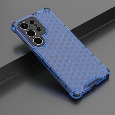 Противоударный чехол Honeycomb на Samsung Galaxy S25 Ultra 5G - синий