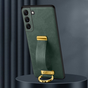 Протиударний чохол SULADA Leather Texture Skin Feel Shockproof  для Samsung Galaxy S25 5G - зелений