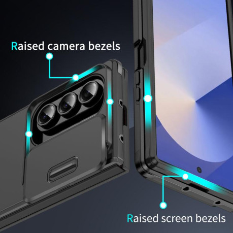 Противоударный чехол Sliding Camshield для Samsung Galaxy Fold 7 - черный