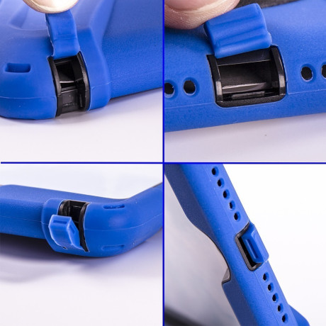 Противоударный Чехол с подставкой Shock-proof Detachable Stand темно-синий для iPad 4/ 3/ 2