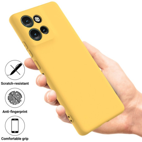 Силіконовий чохол Solid Color Liquid Silicone Motorola Edge 50 Neo / Moto S50 - жовтий