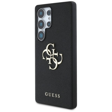 Оригінальний чохол Guess Grained Big 4G Logo Small Classic Logo для Samsung Galaxy S25 Ultra - black