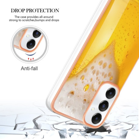 Противоударный чехол Electroplating IMD для Samsung Galaxy A05s - Beer