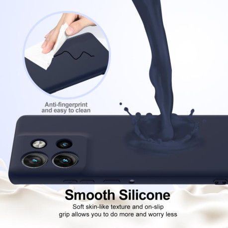 Силіконовий чохол Shockproof Silicone Magsafe для Motorola Edge 50 Neo / Moto S50 - синій