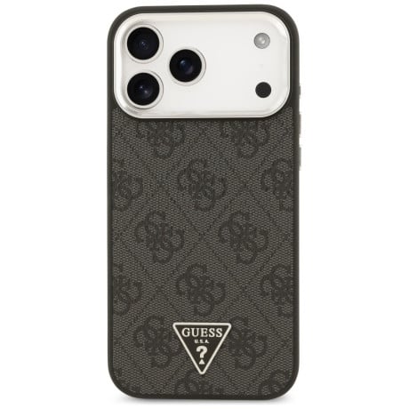 Оригинальный чехол Guess 4G Triangle Logo с MagSafe на iPhone 17 Pro Max - black