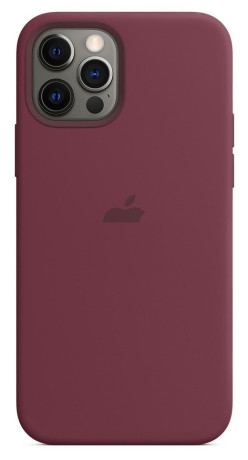 Силиконовый чехол Silicone Case Plum на iPhone 12 Pro Max (без MagSafe) - премиальное качество
