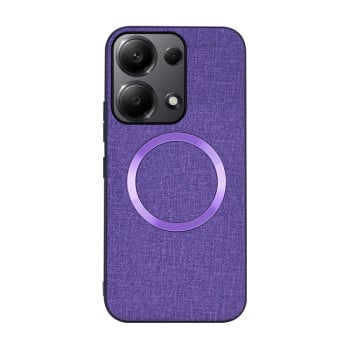 Противоударный чехол Double-sided Non-slip with Magsafe Magnetic для Xiaomi Redmi Note 14S/ 13 Pro 4G / POCO M6 Pro 4G - фиолетовый