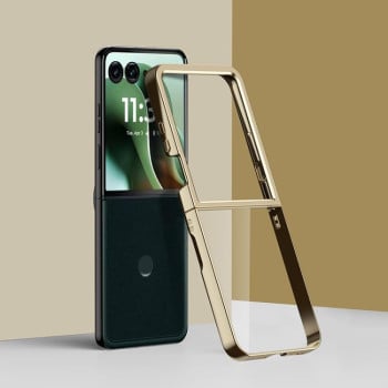 Чехол 6D Electroplating для Motorola Razr 60 Ultra - золотой