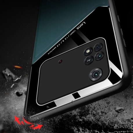 Противоударный чехол Organic Glass для Xiaomi Poco M4 Pro 4G - черный
