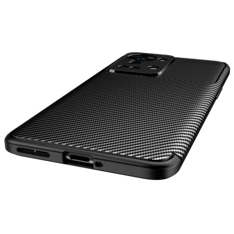 Ударозахисний чохол HMC Carbon Fiber Texture для OnePlus Nord 2T - чорний