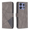 Чохол-книжка Rhombus Texture для Motorola Edge 50 Pro 5G - сірий