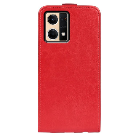 Флип-чехол R64 Texture Single на OPPO Reno7 4G / F21 Pro 4G - красный