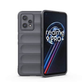 Силиконовый чехол Magic Flannel для Realme 9 Pro Plus/ Realme 9 4G - темно-серый