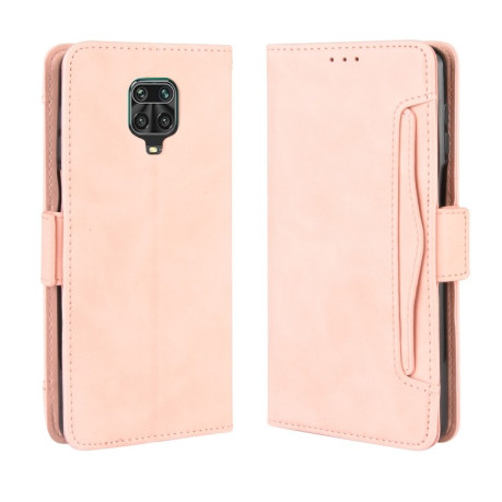 Шкіряний чохол-книжка Wallet Style Skin на Xiaomi Redmi Note 9 Pro / Note 9s / Note 9 Pro Max - рожевий