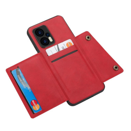 Противоударный чехол Double Buckle для  Xiaomi Redmi Note 12 Turbo/Poco F5 - красный