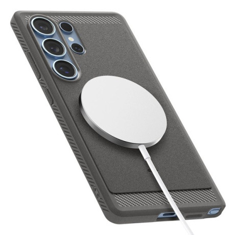 Оригинальный чехол Spigen Rugged Armor Mag MagSafe для Samsung Galaxy S25 - Gray