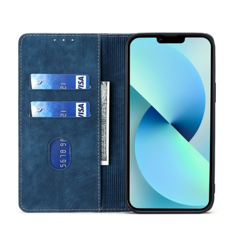 Чехол-книжка RFID Anti-theft Brush для Samsung Galaxy A04 - синий