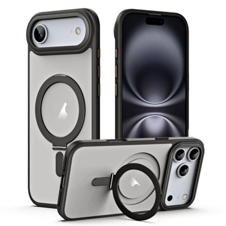 Противоударный чехол Airbag MagSafe Shockproof Frosted для iPhone Air - Black