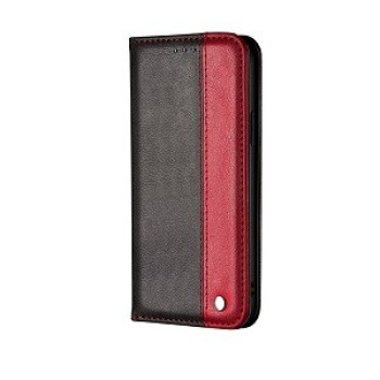 Чехол книжка Business Solid Color для Samsung Galaxy А71-черно-красный