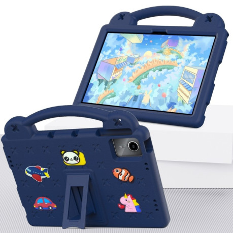 Противоударный чехол EVA Handle Kickstand Children для Xiaomi Redmi Pad SE - синий