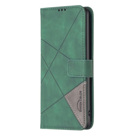 Чохол- книжка Rhombus Texture для OnePlus 12 5G - зелений
